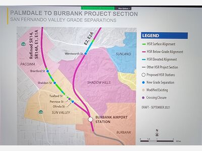 CHSRA updates Sun Valley Neighborhood Council on the latest stages of the Palmdale to Burbank project section